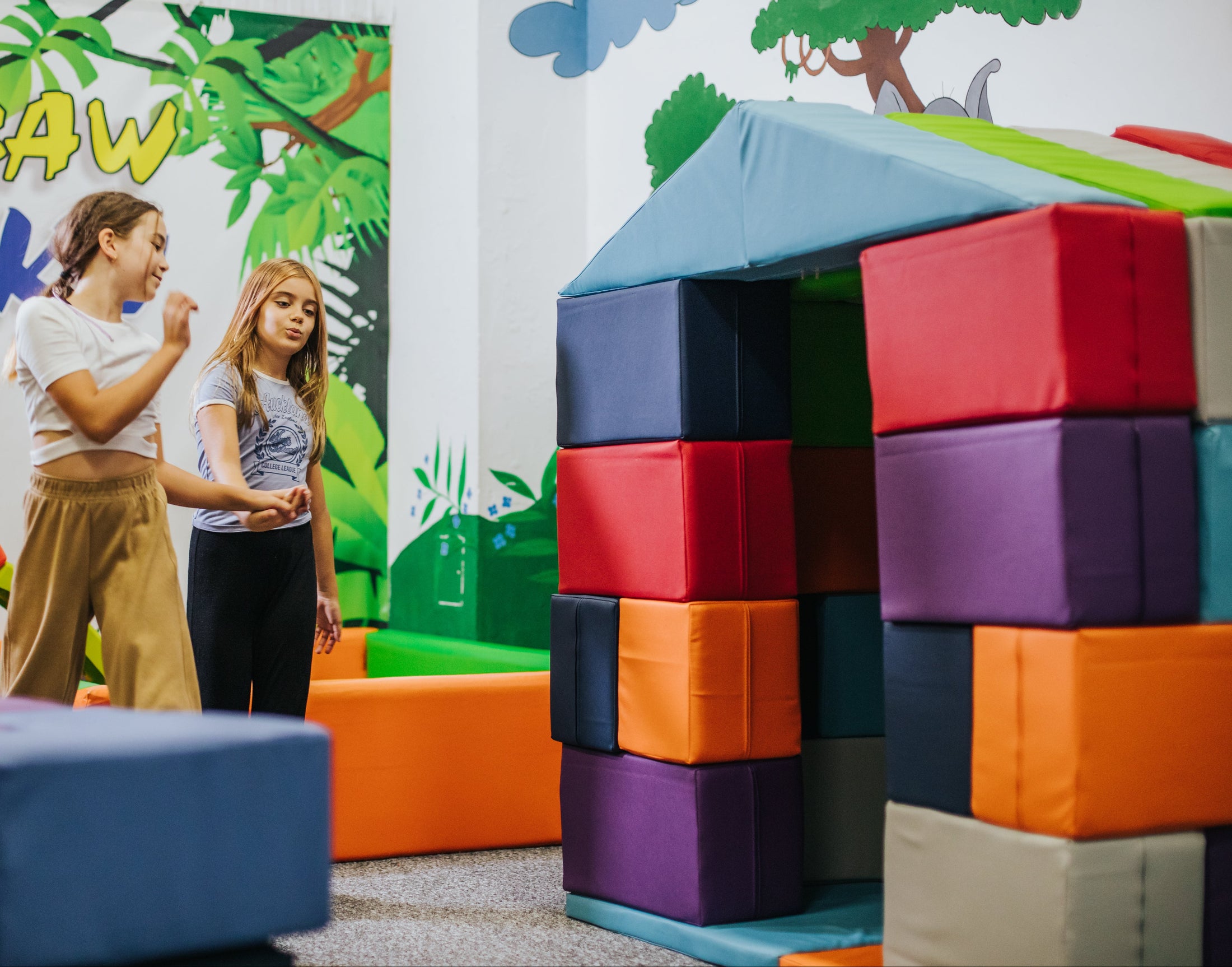 Foam blocks house