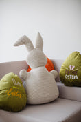 Load image into Gallery viewer, Velvet Easter Joy – Soft Decorative Pillows, Spring Harmony, Multilingual Easter Egg Pillows with Embroidery