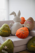 Load image into Gallery viewer, Velvet Easter Joy – Soft Decorative Pillows, Spring Harmony, Multilingual Easter Egg Pillows with Embroidery