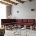 Load image into Gallery viewer, Classic garden cushions for EU pallet furniture