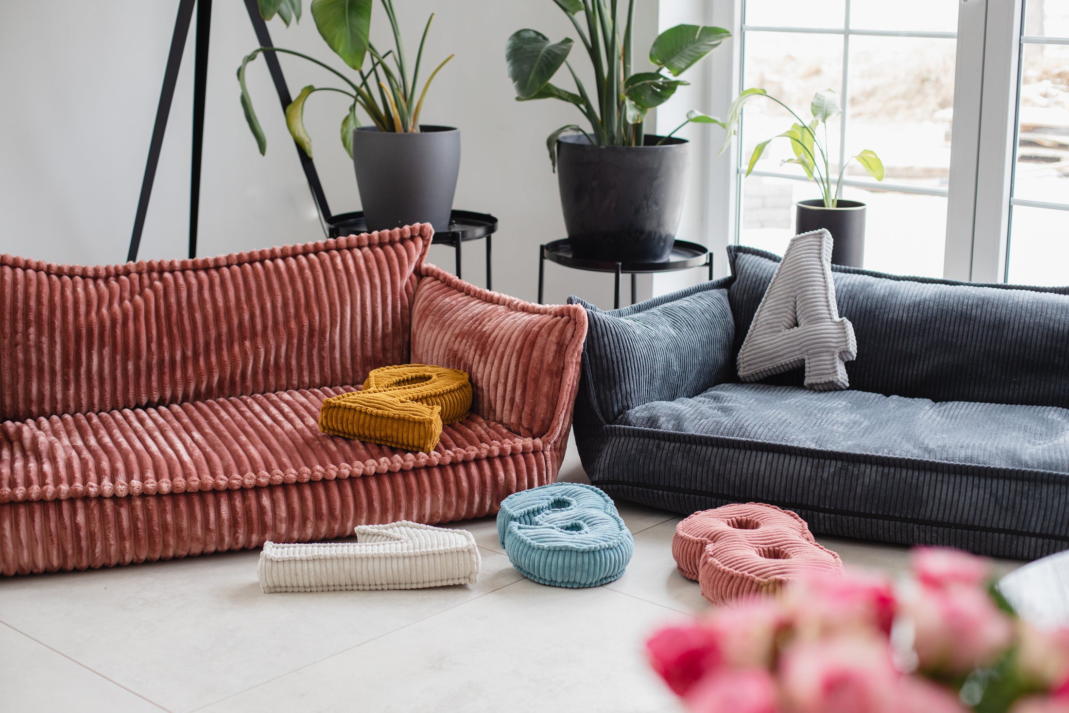 Soft Velvet Corduroy Kids Sofa – Cozy, Comfort & Style for Playful Moments,