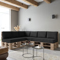 Load image into Gallery viewer, Classic garden cushions for EU pallet furniture
