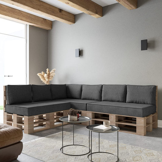 Classic garden cushions for EU pallet furniture