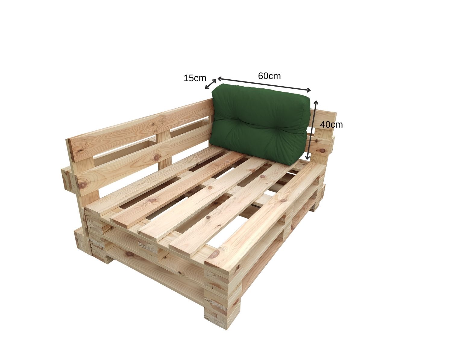 Garden cushions for EU pallet furniture OSLO - UV resistant