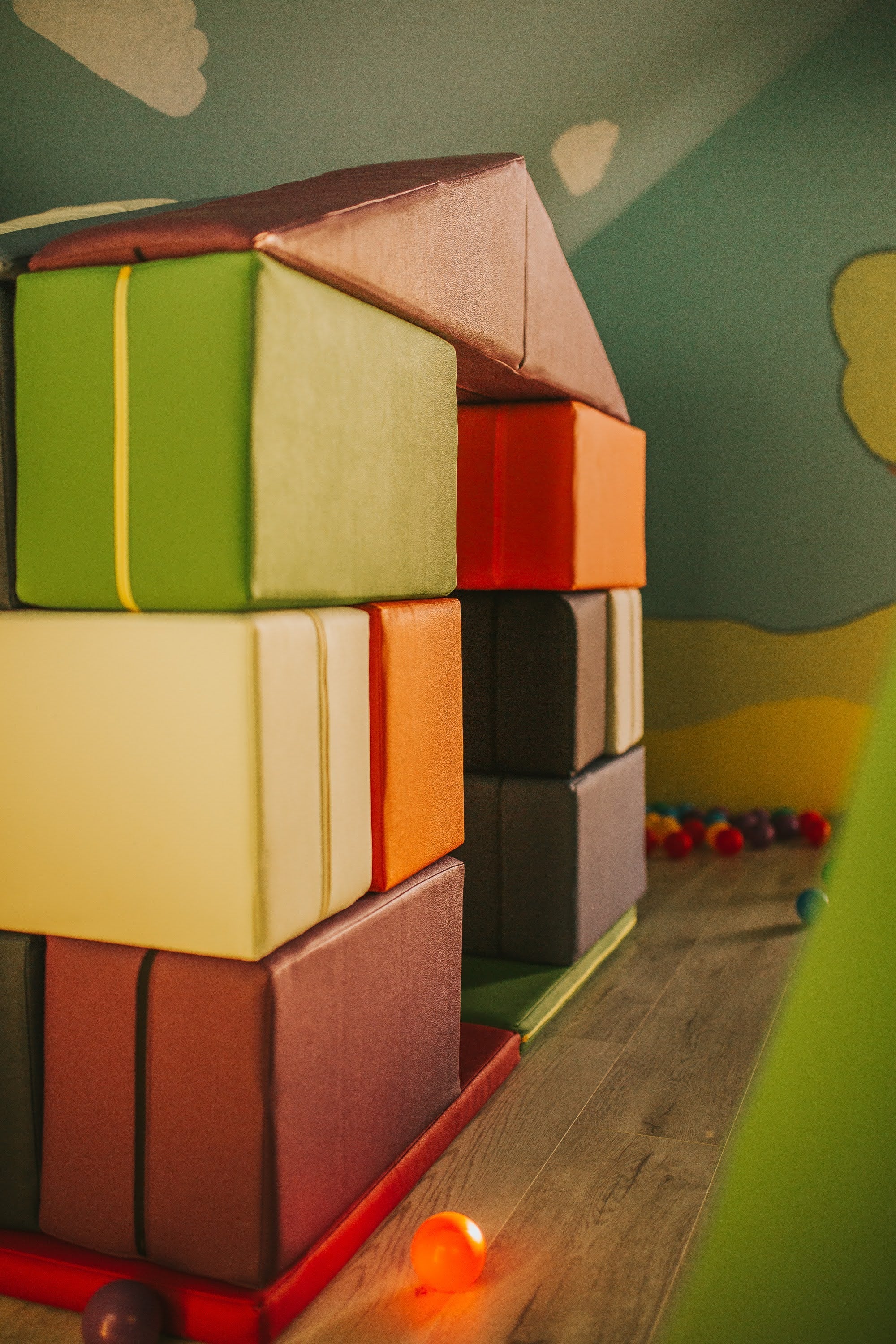 Foam blocks house